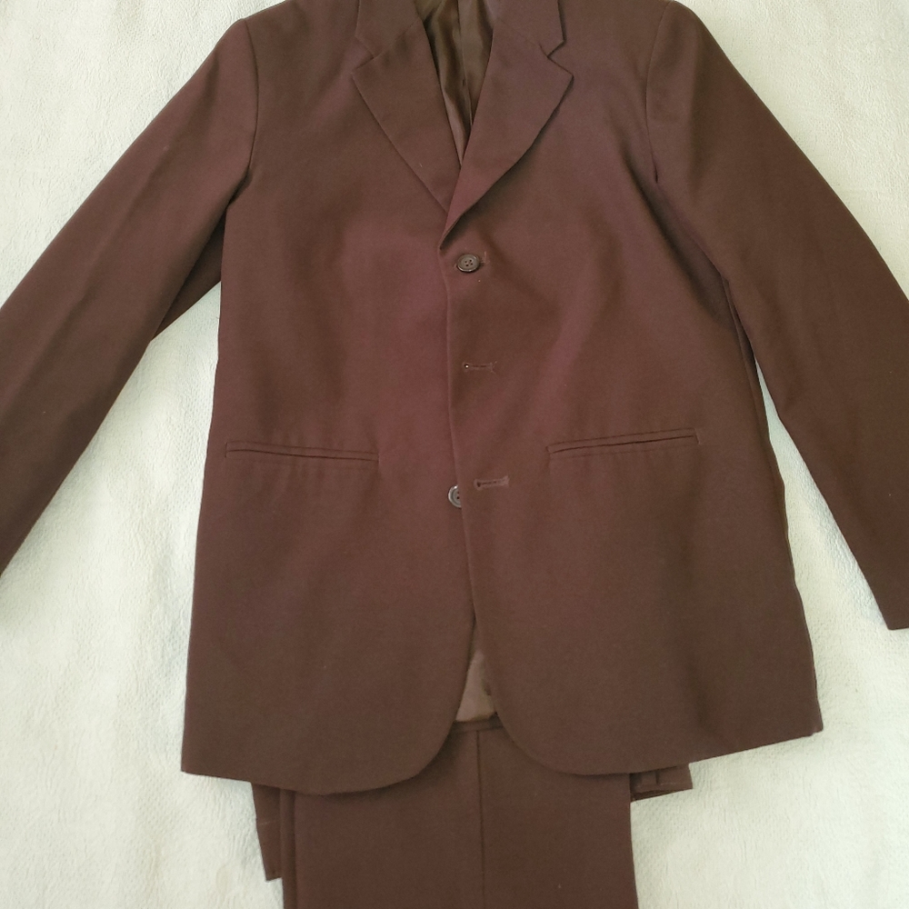 Brown boys 2 piece suit